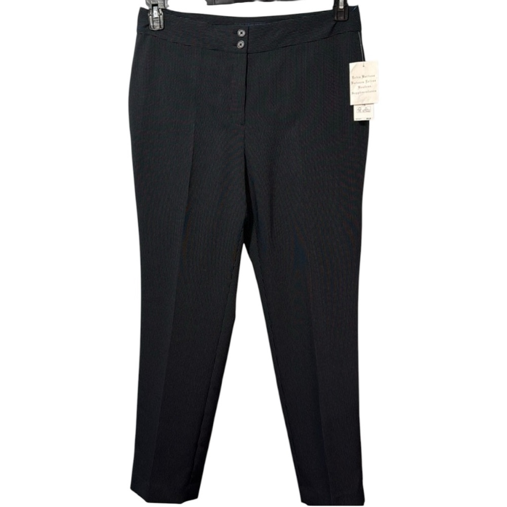 NWT Jones New York‎ Navy & White Pinstripe Dress Pants in Size 12